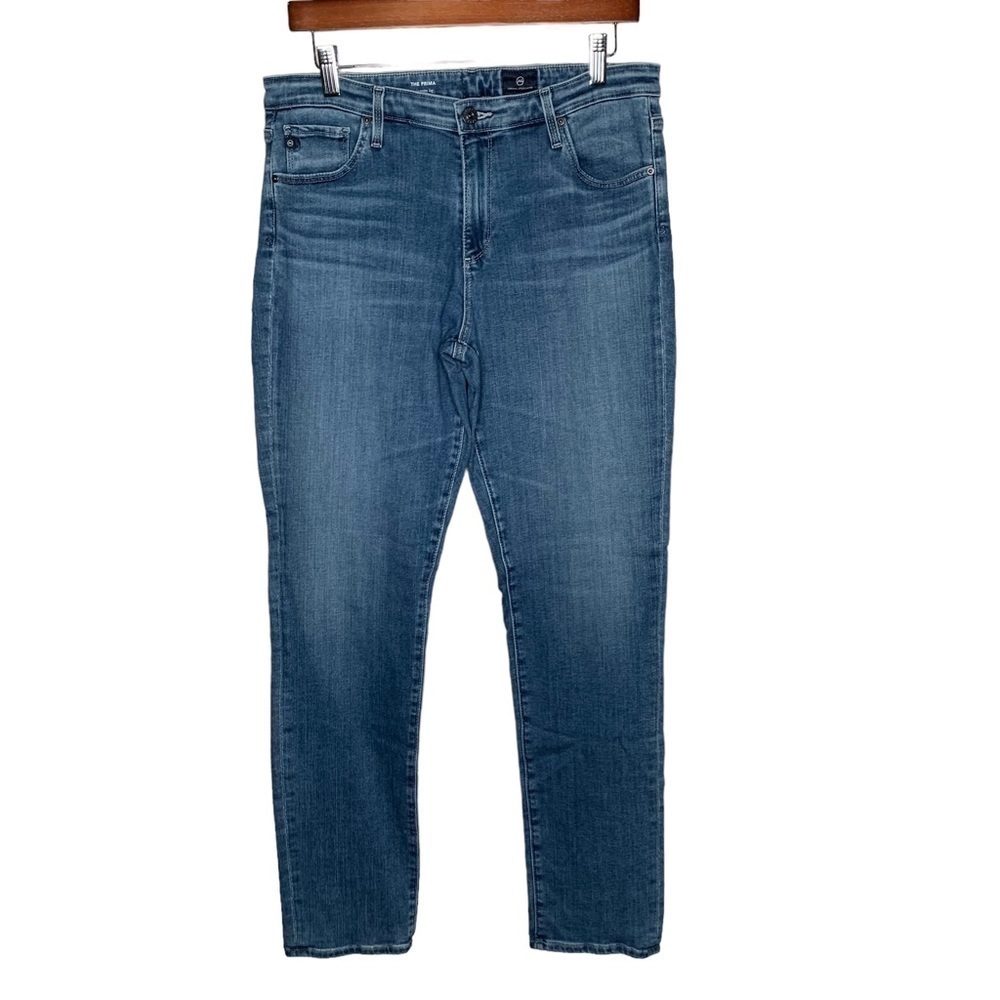 AG Adriano Goldschmied Jeans 32R The Prima Mid Rise Cigarette Blue